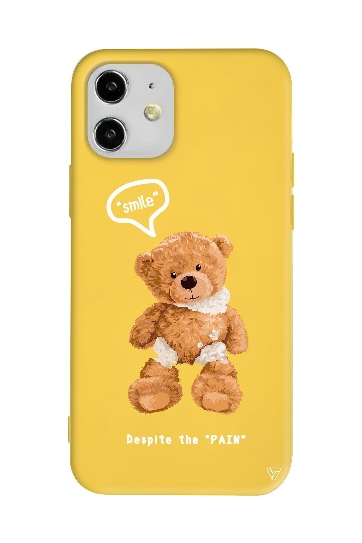 Ayıcık Lansman Model İçi Kadife Silikon Telefon Kılıfı