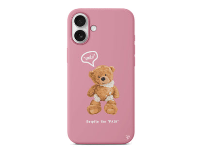 Ayıcık Lansman Model İçi Kadife Silikon Telefon Kılıfı – Plus Serisine Özel