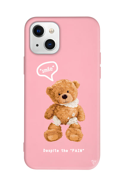 Ayıcık Lansman Model İçi Kadife Silikon Telefon Kılıfı