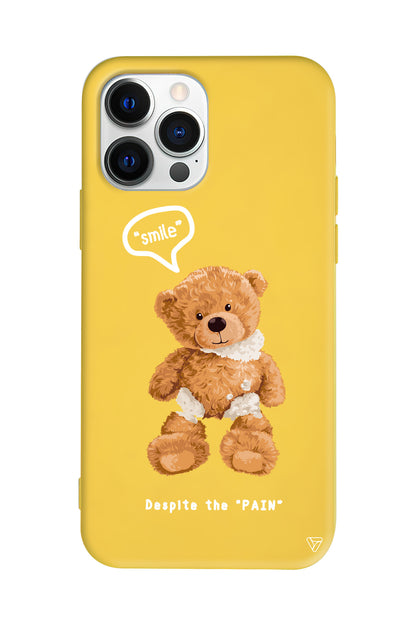 Ayıcık Lansman Model İçi Kadife Silikon Telefon Kılıfı