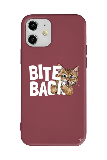 Harf Isıran Kedi Lansman Model İçi Kadife Silikon Telefon Kılıfı