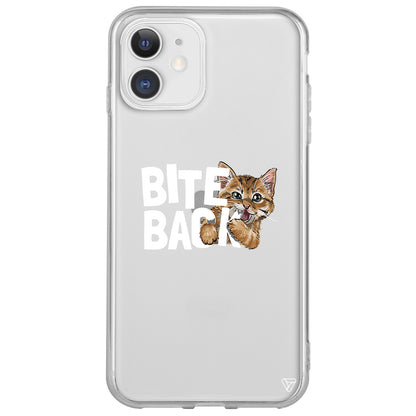 Harf Isıran Kedi Lansman Model İçi Kadife Silikon Telefon Kılıfı