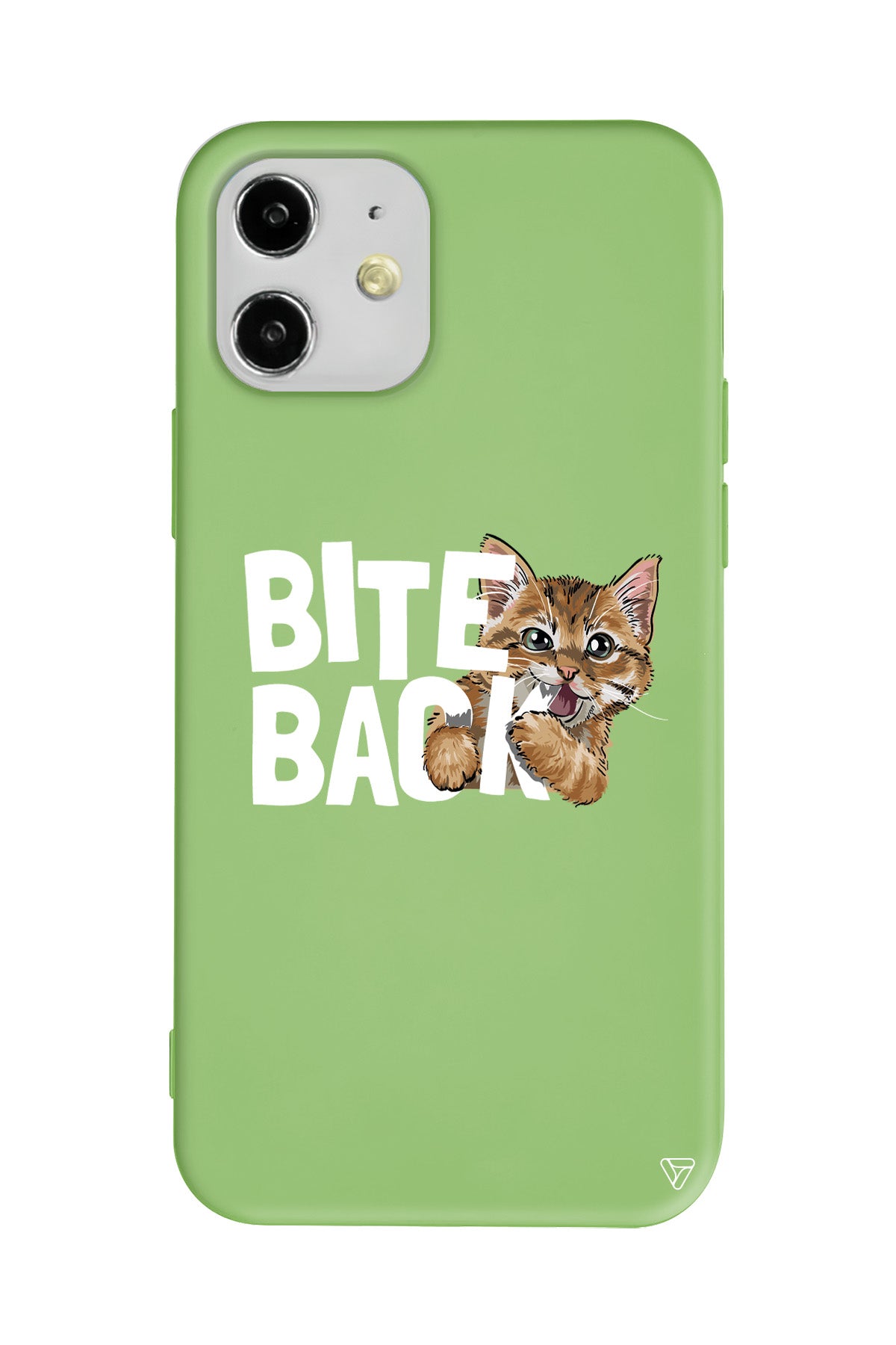 Harf Isıran Kedi Lansman Model İçi Kadife Silikon Telefon Kılıfı