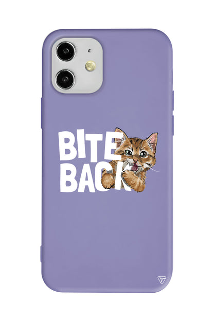 Harf Isıran Kedi Lansman Model İçi Kadife Silikon Telefon Kılıfı