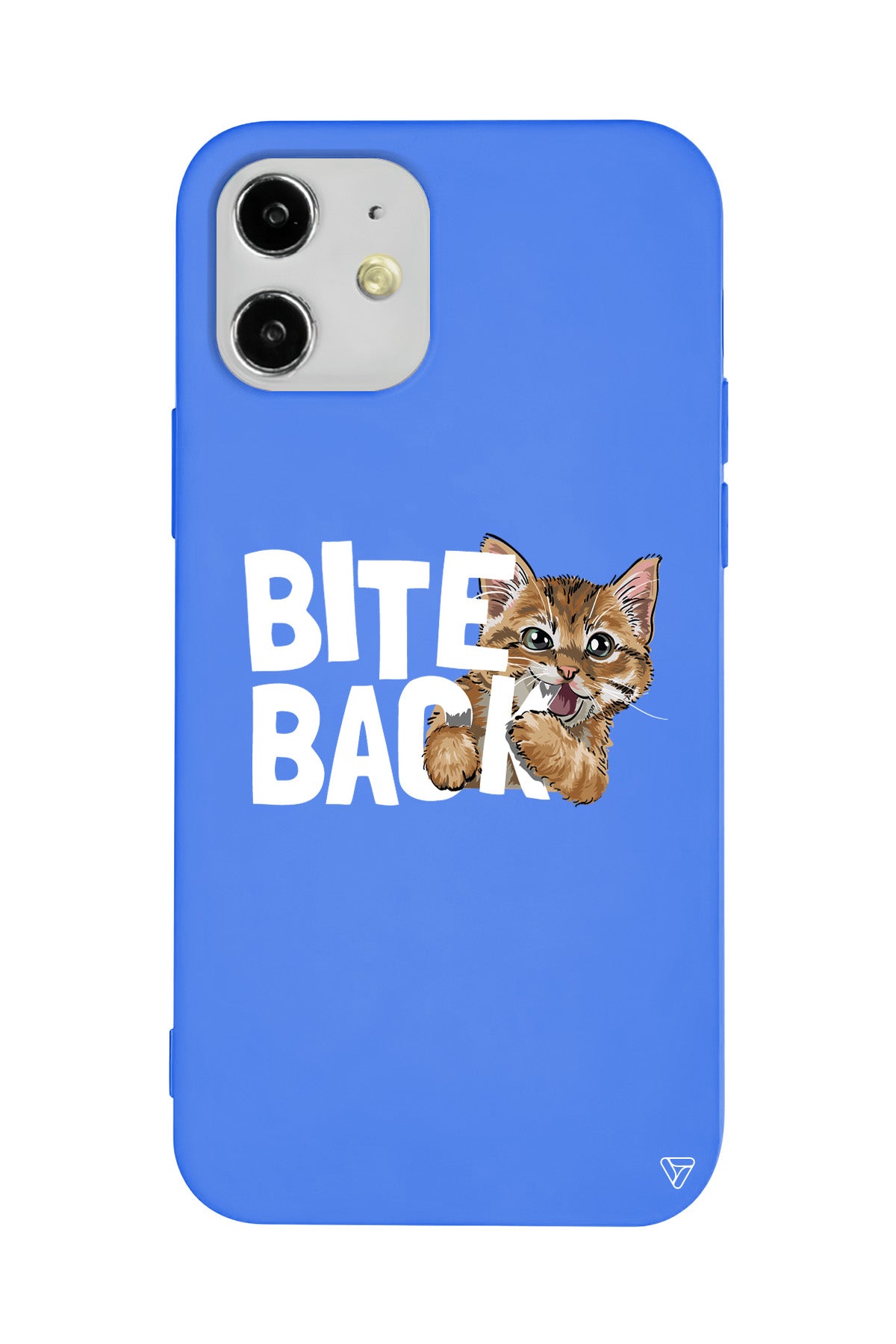 Harf Isıran Kedi Lansman Model İçi Kadife Silikon Telefon Kılıfı