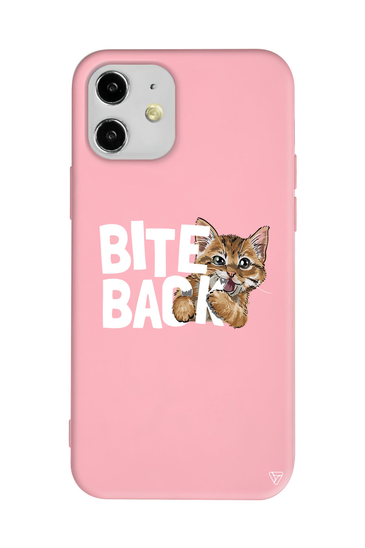 Harf Isıran Kedi Lansman Model İçi Kadife Silikon Telefon Kılıfı