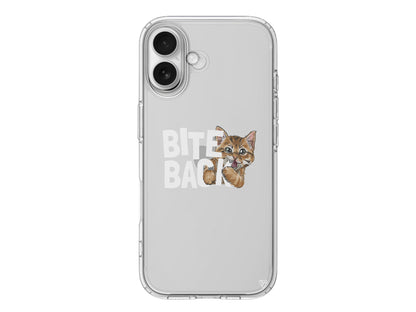 Harf Isıran Kedi Lansman Model İçi Kadife Silikon Telefon Kılıfı