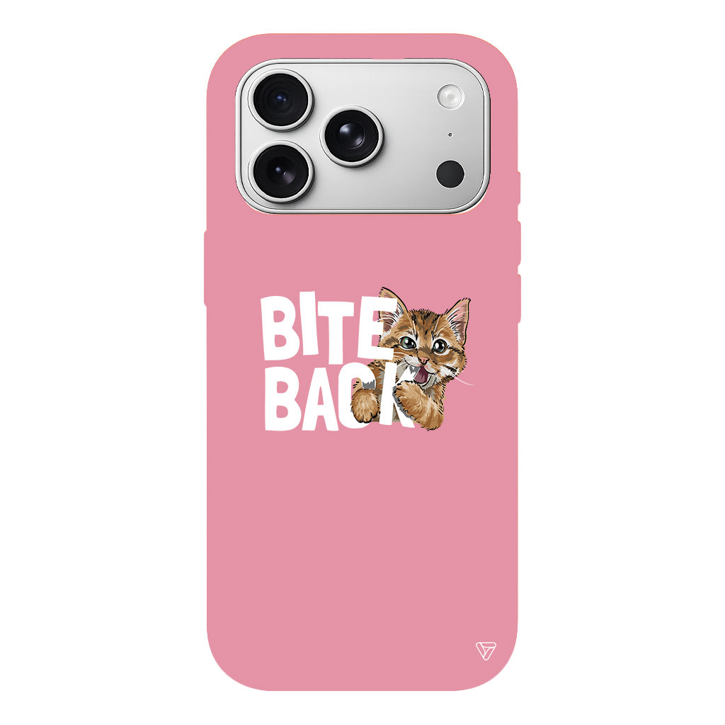 Harf Isıran Kedi Lansman Model İçi Kadife Silikon Telefon Kılıfı