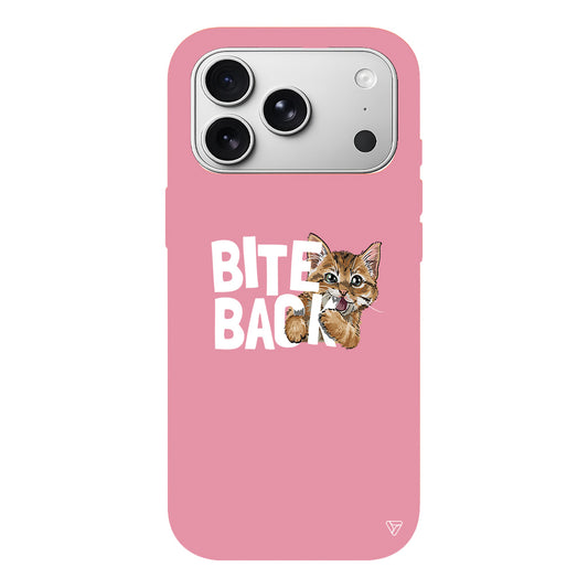 Harf Isıran Kedi Lansman Model İçi Kadife Silikon Telefon Kılıfı