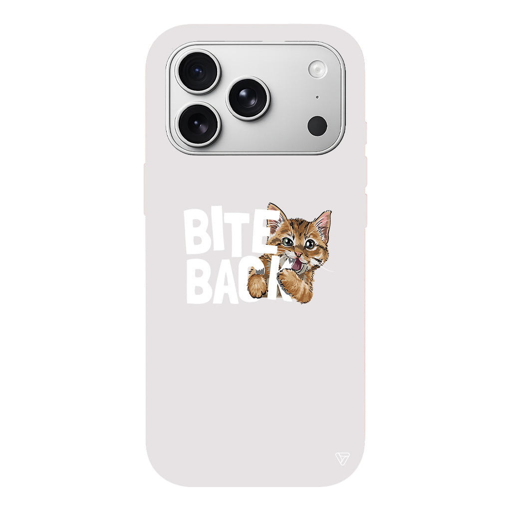 Harf Isıran Kedi Lansman Model İçi Kadife Silikon Telefon Kılıfı