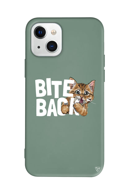 Harf Isıran Kedi Lansman Model İçi Kadife Silikon Telefon Kılıfı