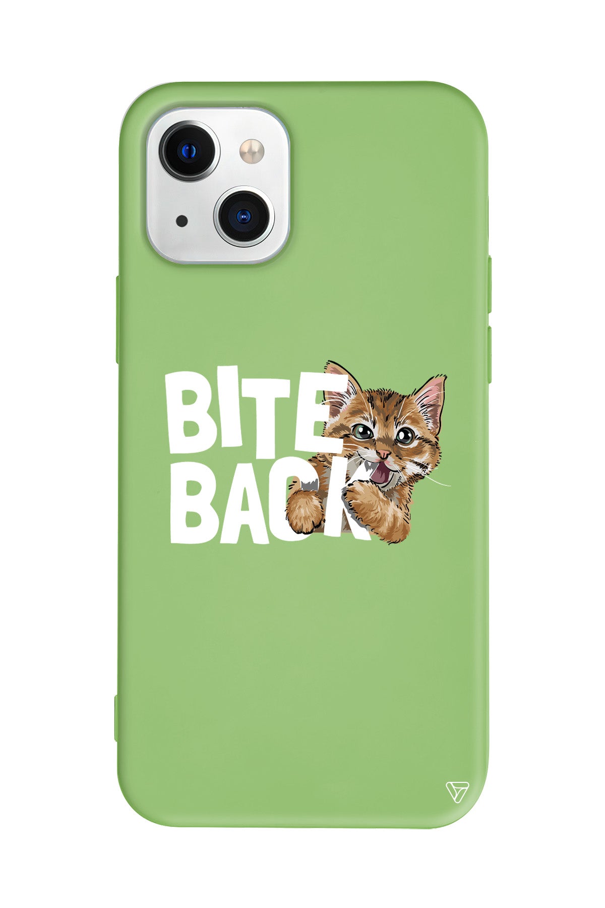 Harf Isıran Kedi Lansman Model İçi Kadife Silikon Telefon Kılıfı