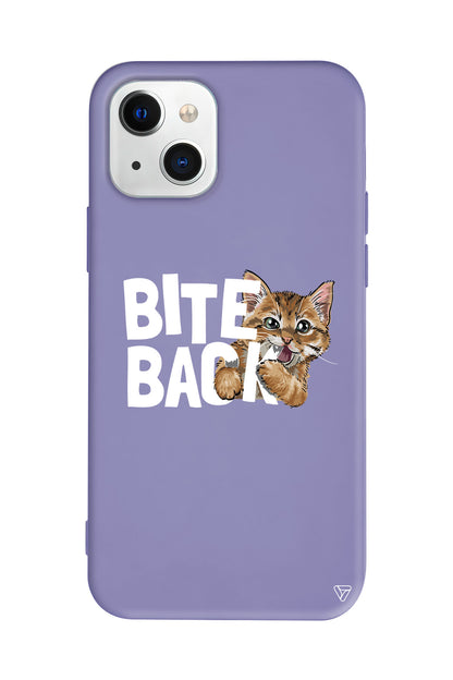 Harf Isıran Kedi Lansman Model İçi Kadife Silikon Telefon Kılıfı