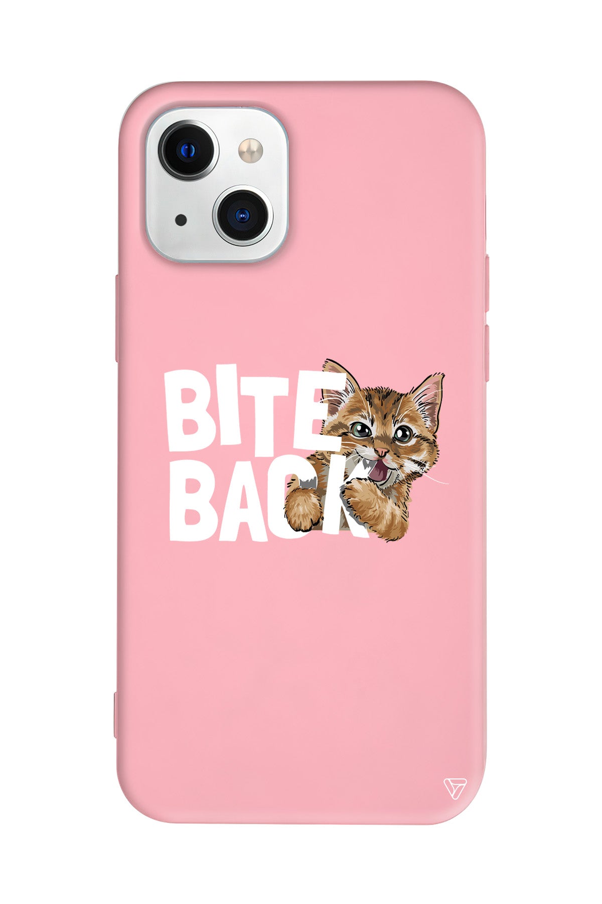 Harf Isıran Kedi Lansman Model İçi Kadife Silikon Telefon Kılıfı