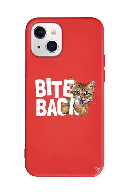 Harf Isıran Kedi Lansman Model İçi Kadife Silikon Telefon Kılıfı – Plus Serisine Özel