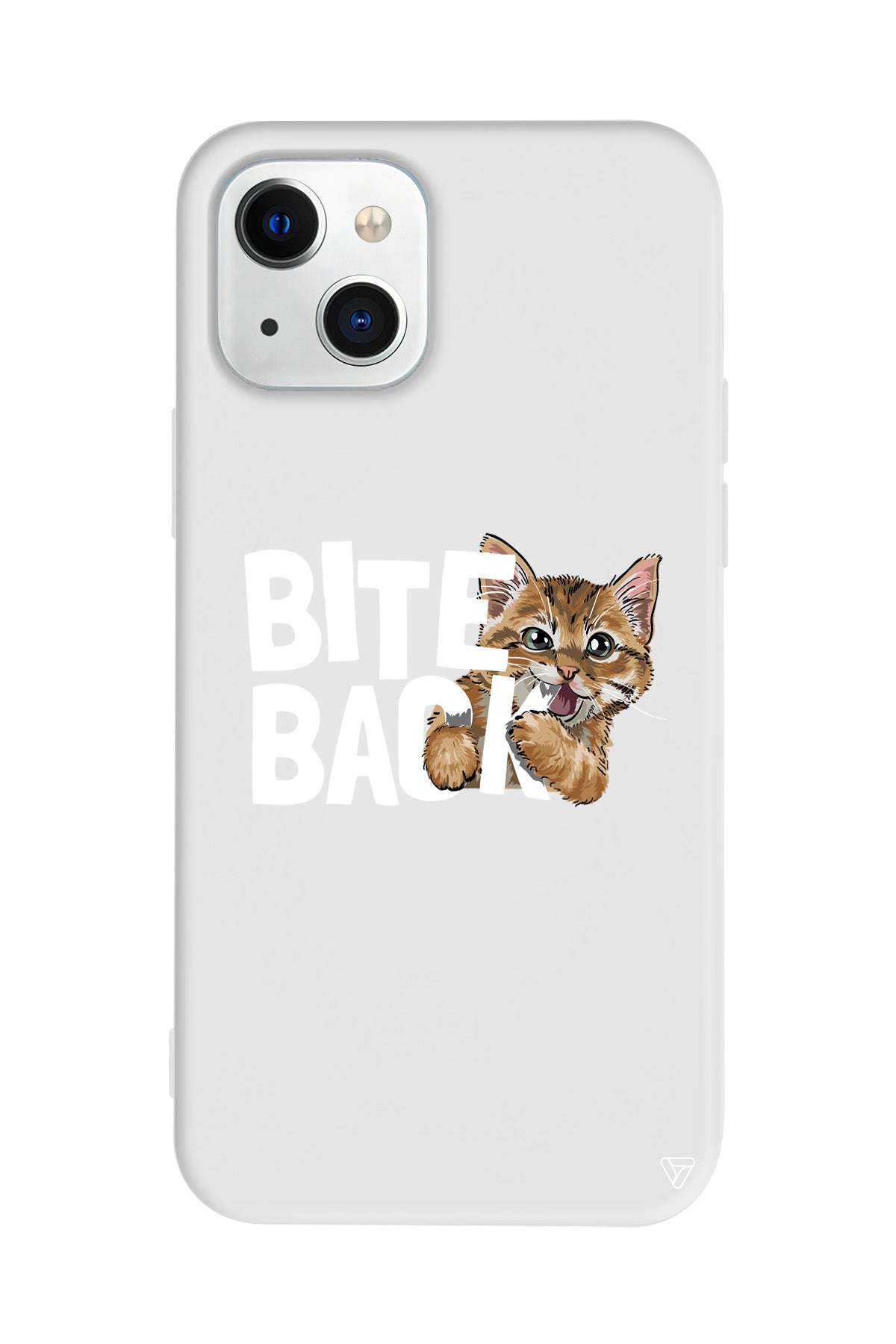 Harf Isıran Kedi Lansman Model İçi Kadife Silikon Telefon Kılıfı