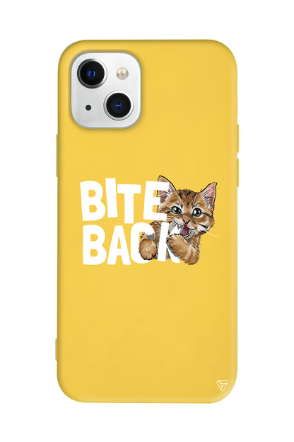 Harf Isıran Kedi Lansman Model İçi Kadife Silikon Telefon Kılıfı – Plus Serisine Özel