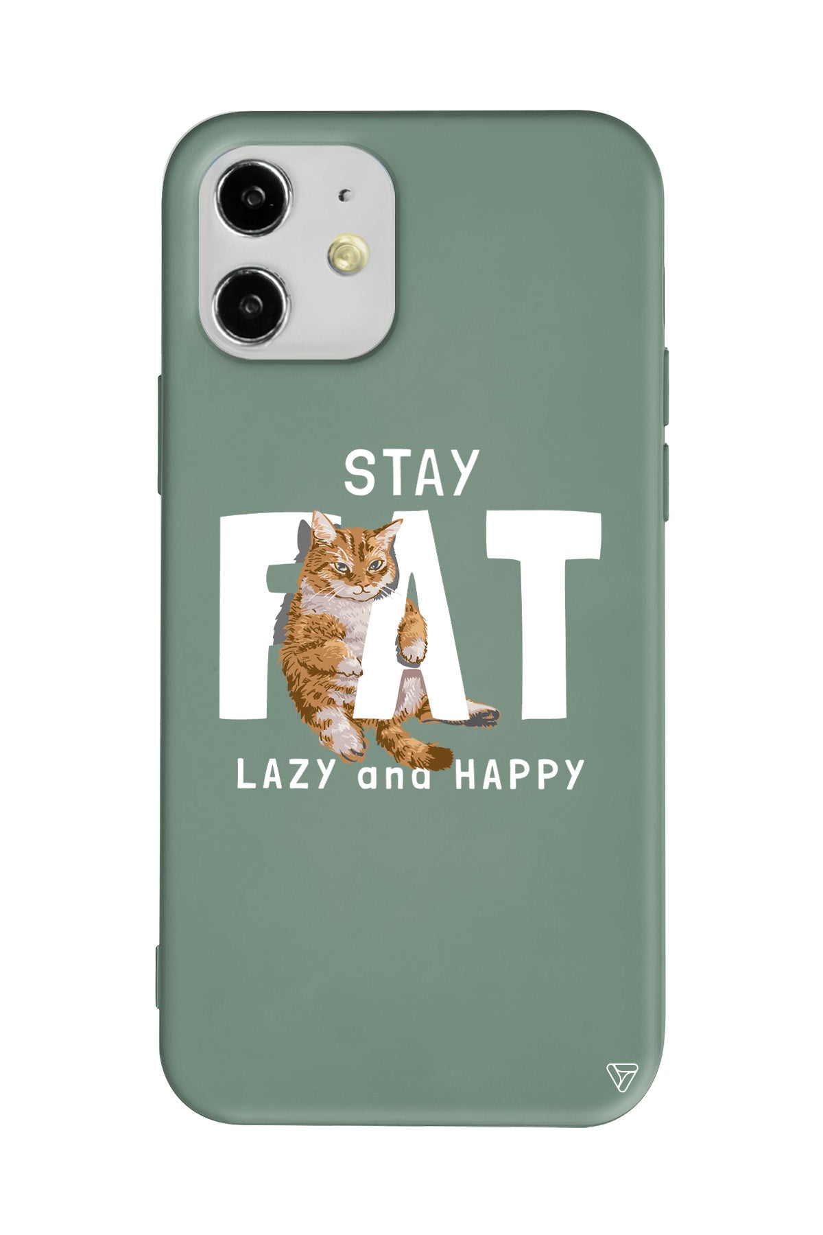 Şişman Kedi Lansman Model İçi Kadife Silikon Telefon Kılıfı