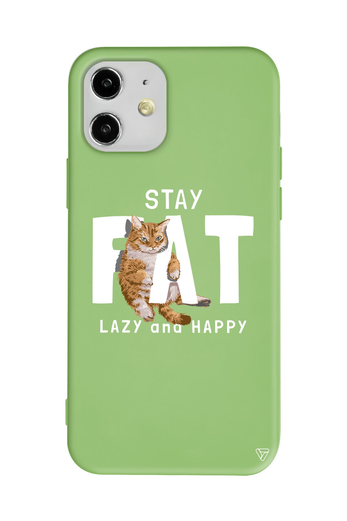 Şişman Kedi Lansman Model İçi Kadife Silikon Telefon Kılıfı