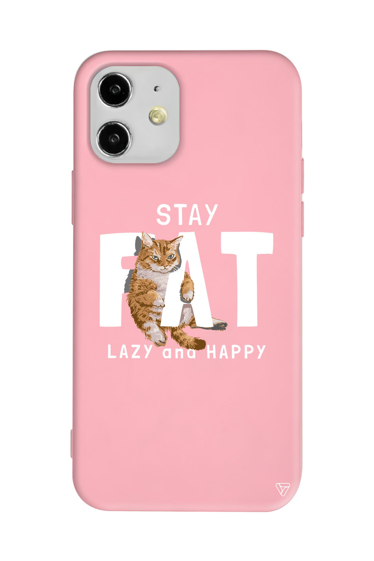 Şişman Kedi Lansman Model İçi Kadife Silikon Telefon Kılıfı