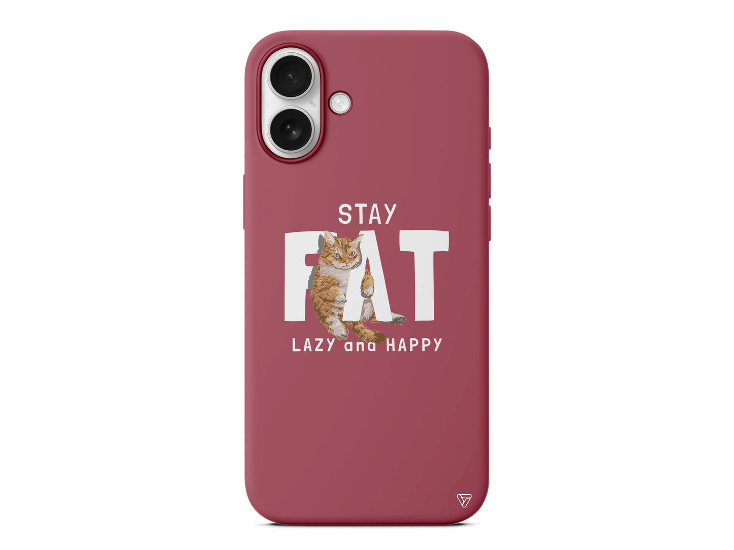 Şişman Kedi Lansman Model İçi Kadife Silikon Telefon Kılıfı