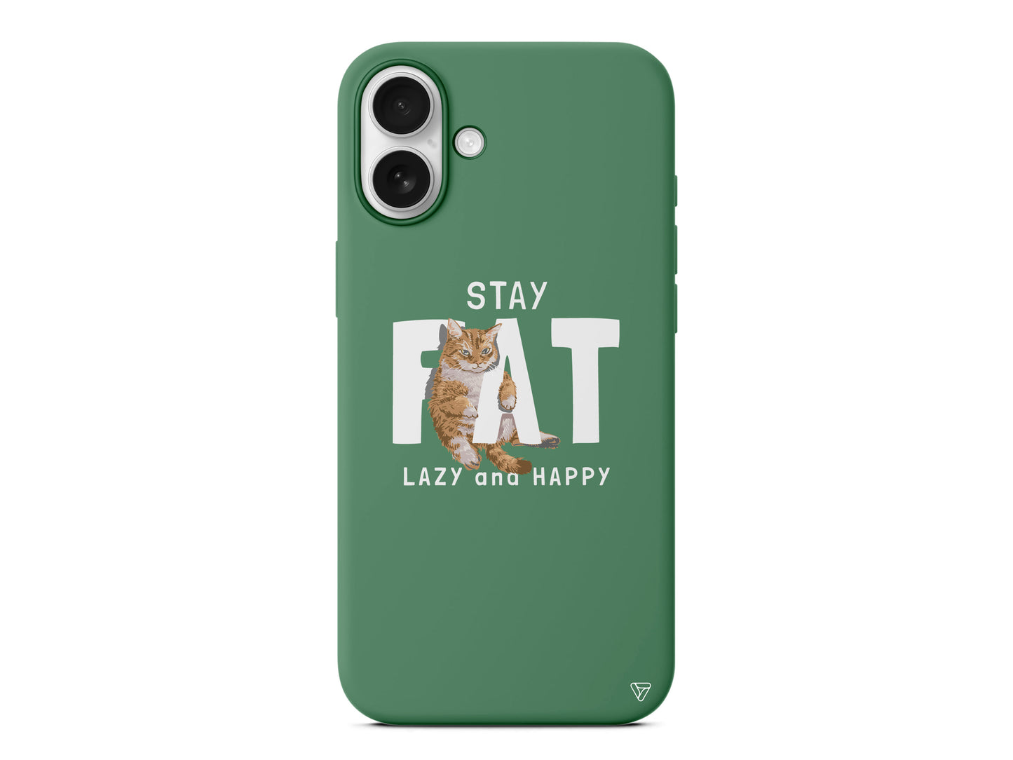 Şişman Kedi Lansman Model İçi Kadife Silikon Telefon Kılıfı