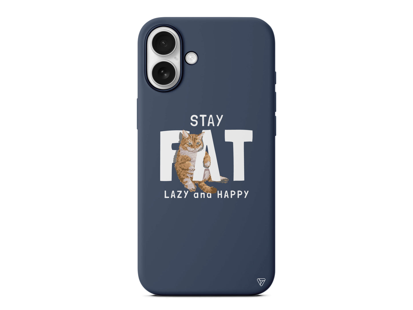 Şişman Kedi Lansman Model İçi Kadife Silikon Telefon Kılıfı – Plus Serisine Özel