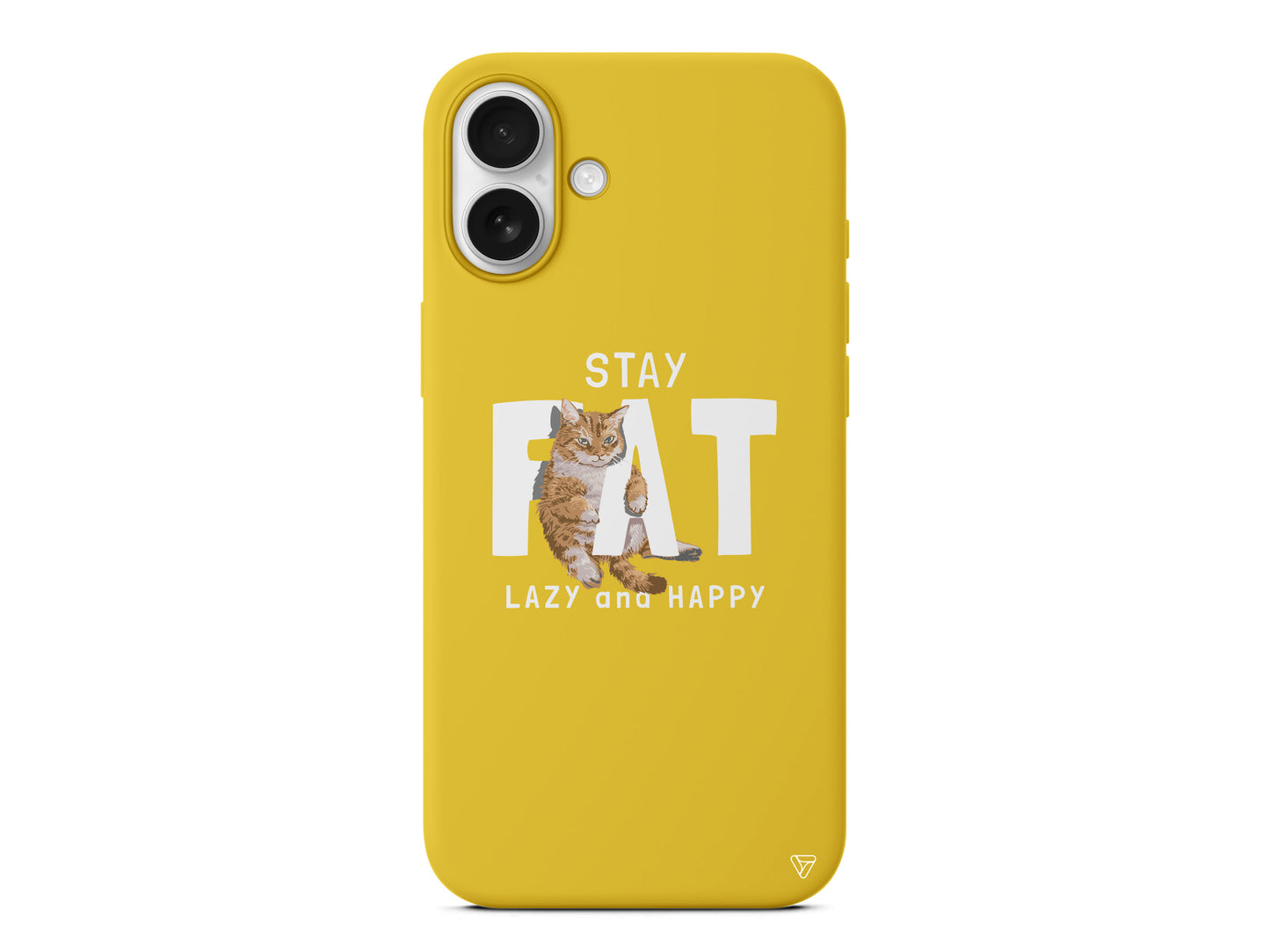 Şişman Kedi Lansman Model İçi Kadife Silikon Telefon Kılıfı