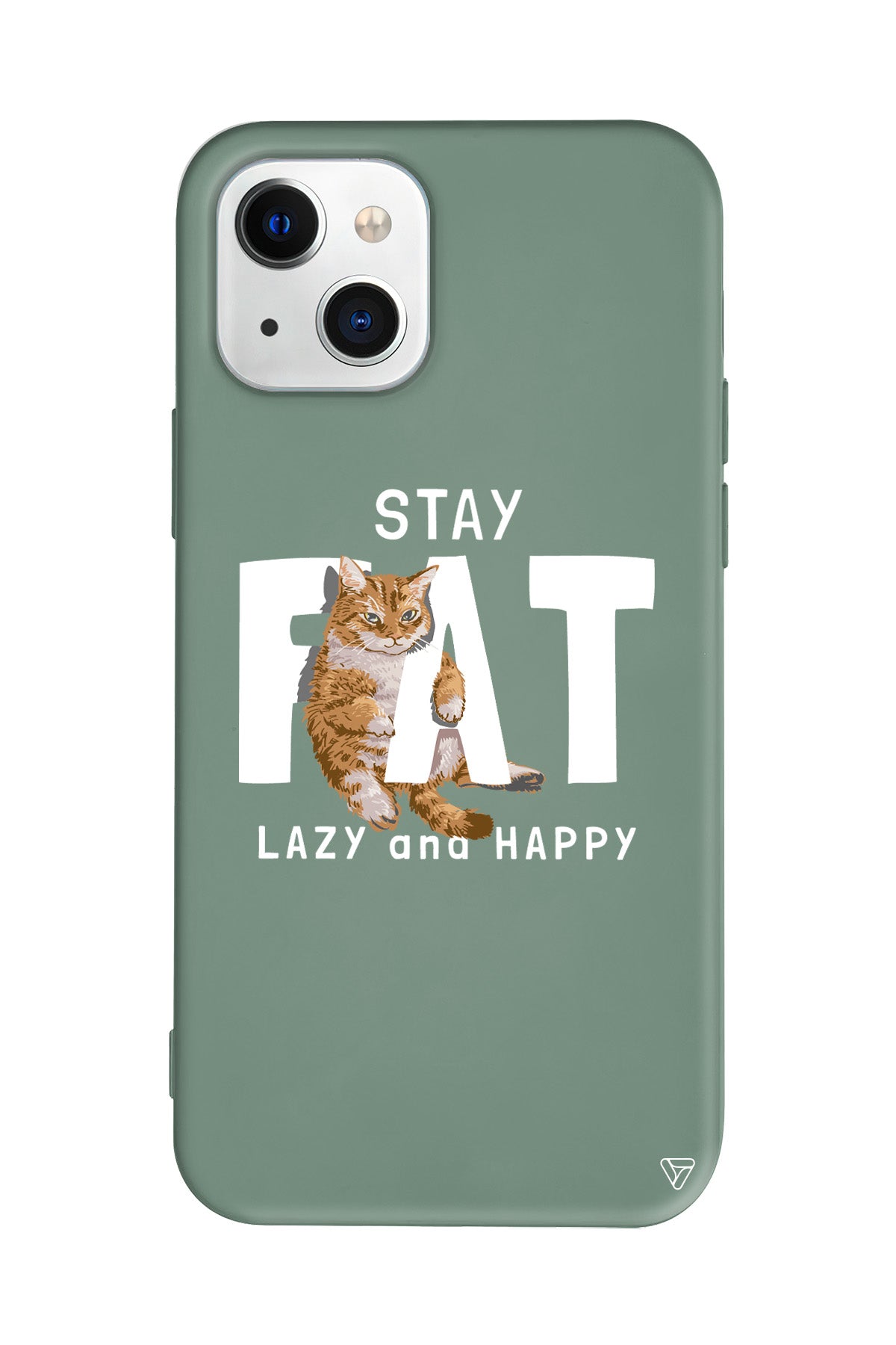 Şişman Kedi Lansman Model İçi Kadife Silikon Telefon Kılıfı