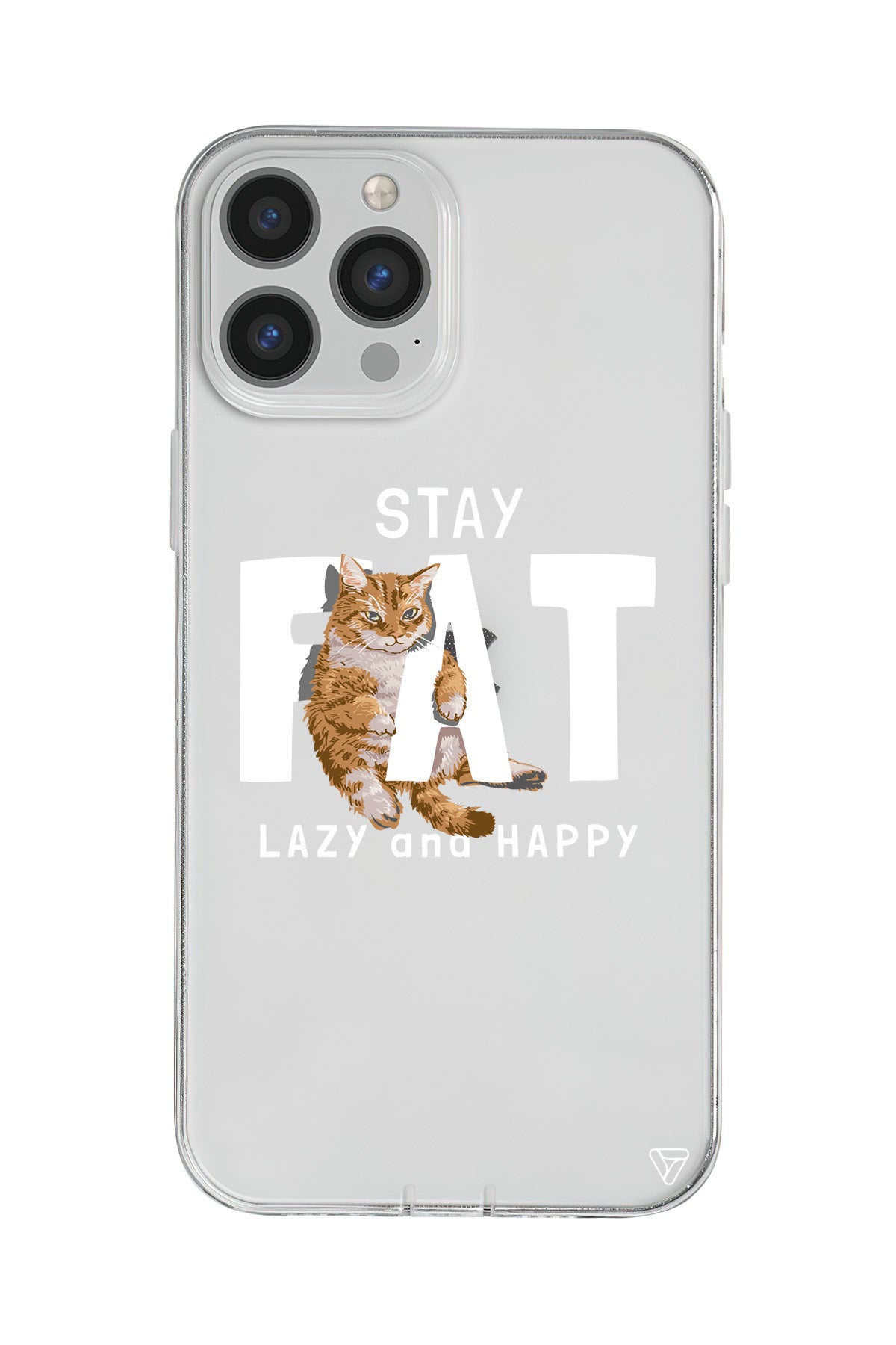 Şişman Kedi Lansman Model İçi Kadife Silikon Telefon Kılıfı