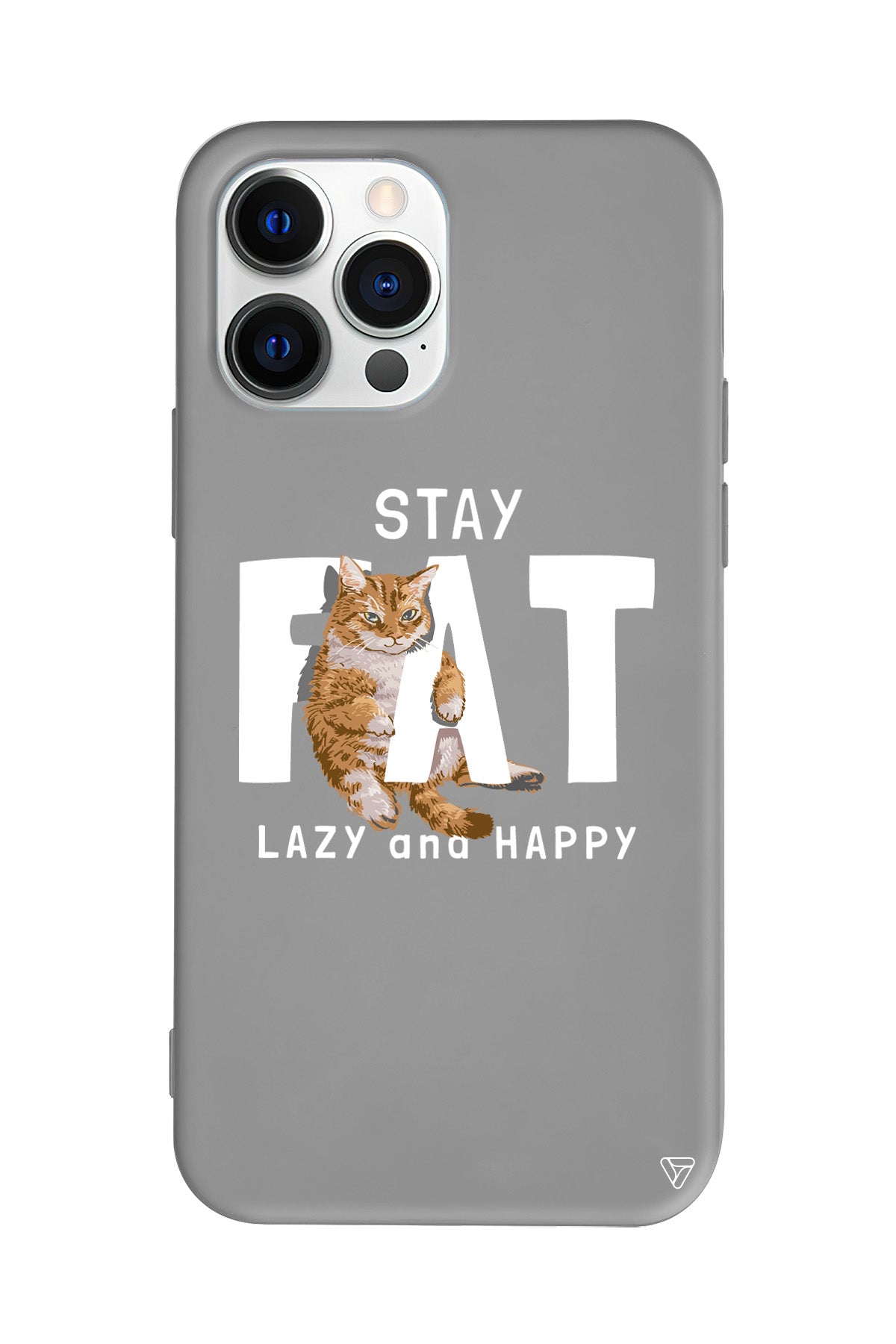 Şişman Kedi Lansman Model İçi Kadife Silikon Telefon Kılıfı