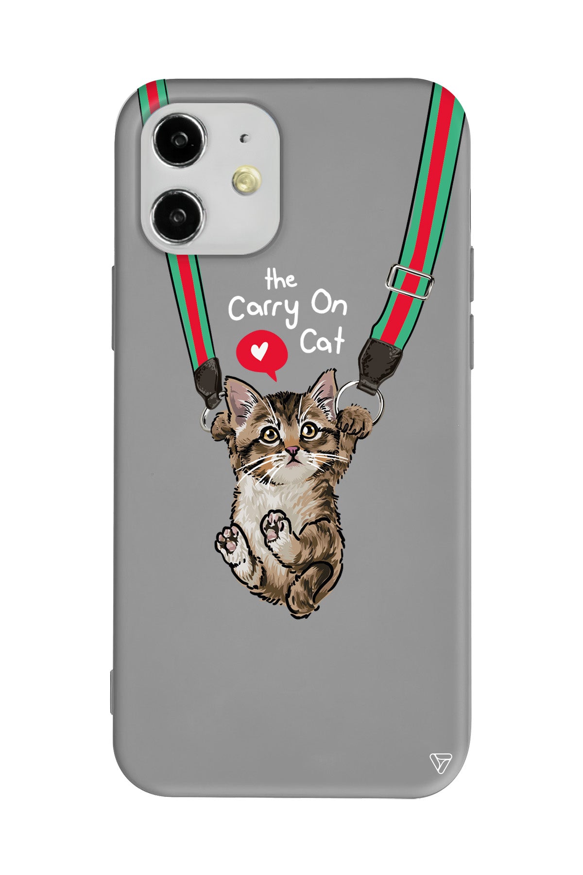 Sevimli Yavru kedi Lansman Model İçi Kadife Silikon Telefon Kılıfı