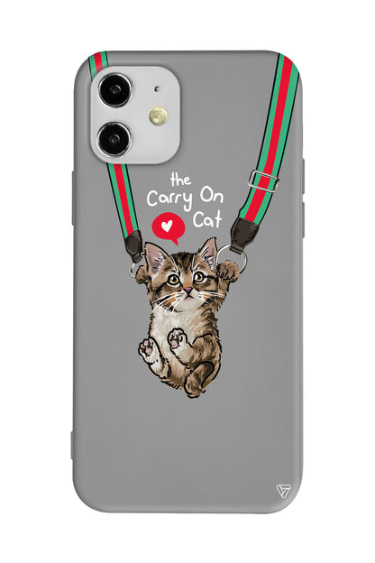 Sevimli Yavru kedi Lansman Model İçi Kadife Silikon Telefon Kılıfı