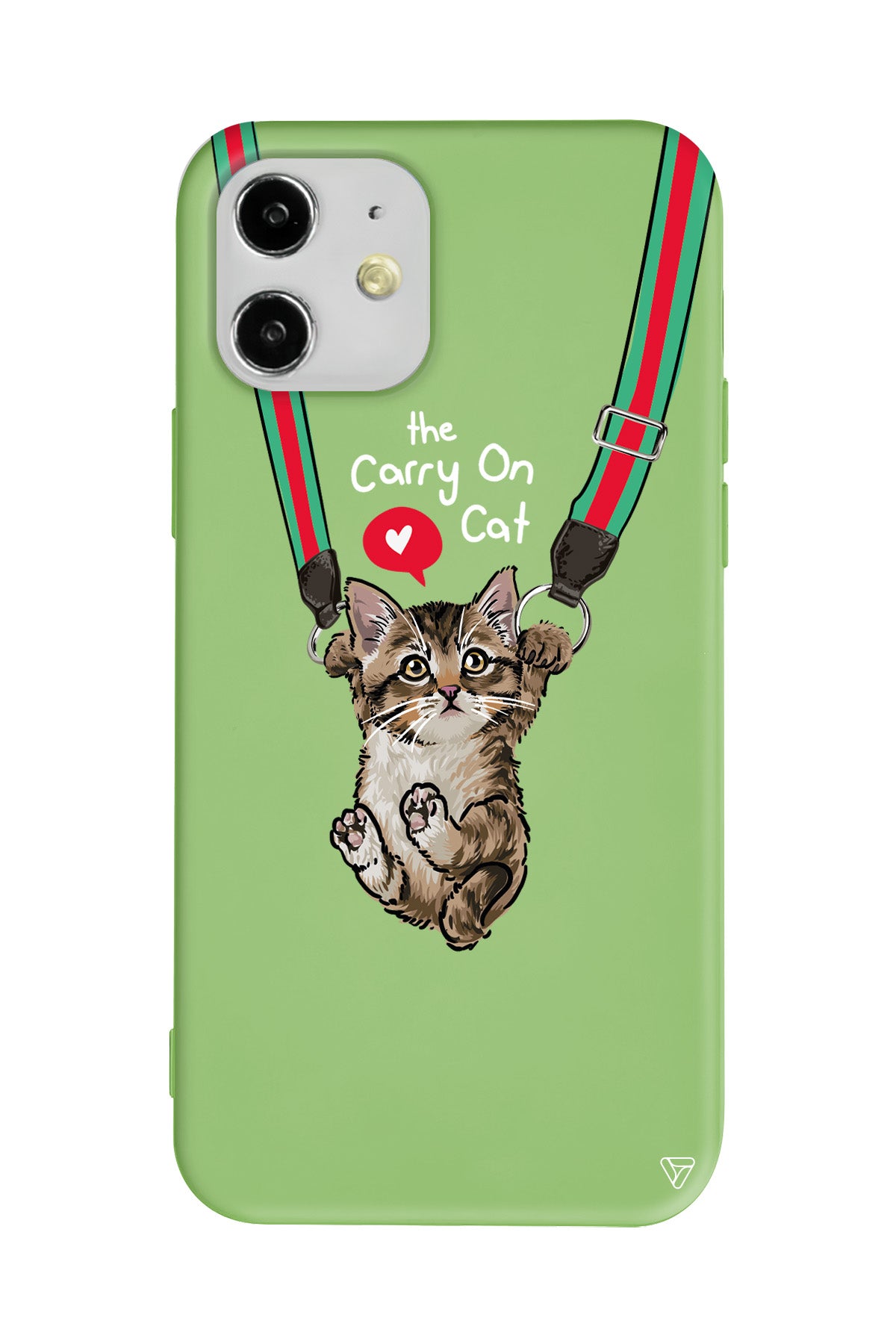 Sevimli Yavru kedi Lansman Model İçi Kadife Silikon Telefon Kılıfı