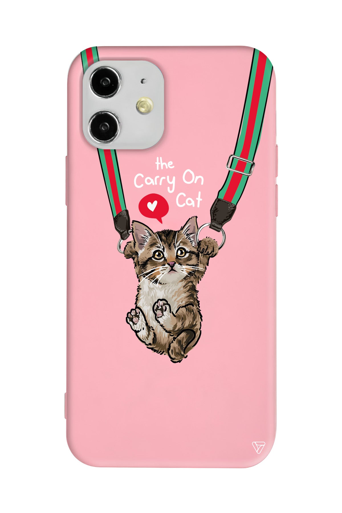 Sevimli Yavru kedi Lansman Model İçi Kadife Silikon Telefon Kılıfı