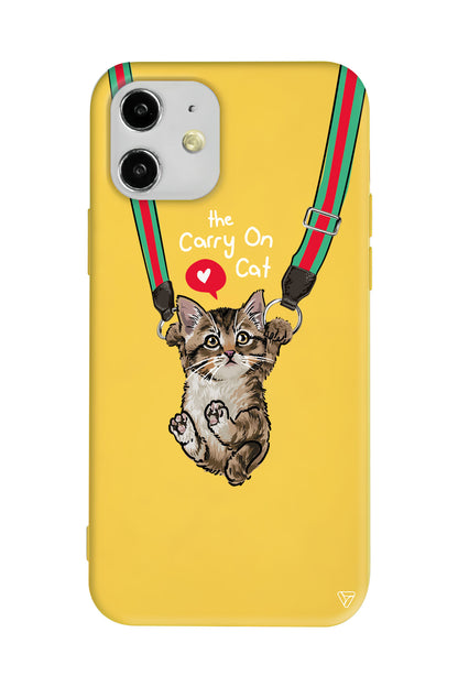 Sevimli Yavru kedi Lansman Model İçi Kadife Silikon Telefon Kılıfı