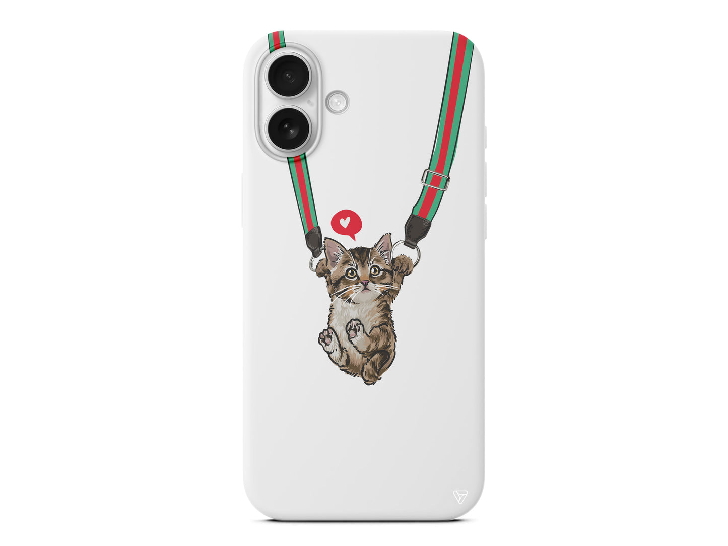 Sevimli Yavru kedi Lansman Model İçi Kadife Silikon Telefon Kılıfı