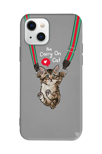 Sevimli Yavru kedi Lansman Model İçi Kadife Silikon Telefon Kılıfı