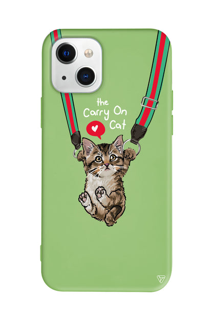 Sevimli Yavru kedi Lansman Model İçi Kadife Silikon Telefon Kılıfı