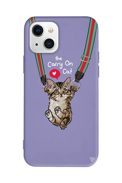 Sevimli Yavru kedi Lansman Model İçi Kadife Silikon Telefon Kılıfı