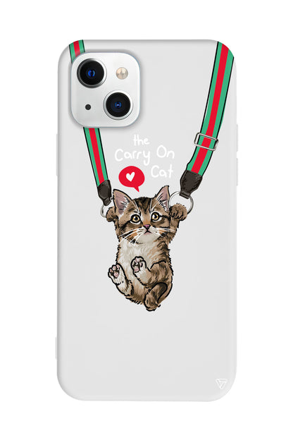 Sevimli Yavru kedi Lansman Model İçi Kadife Silikon Telefon Kılıfı