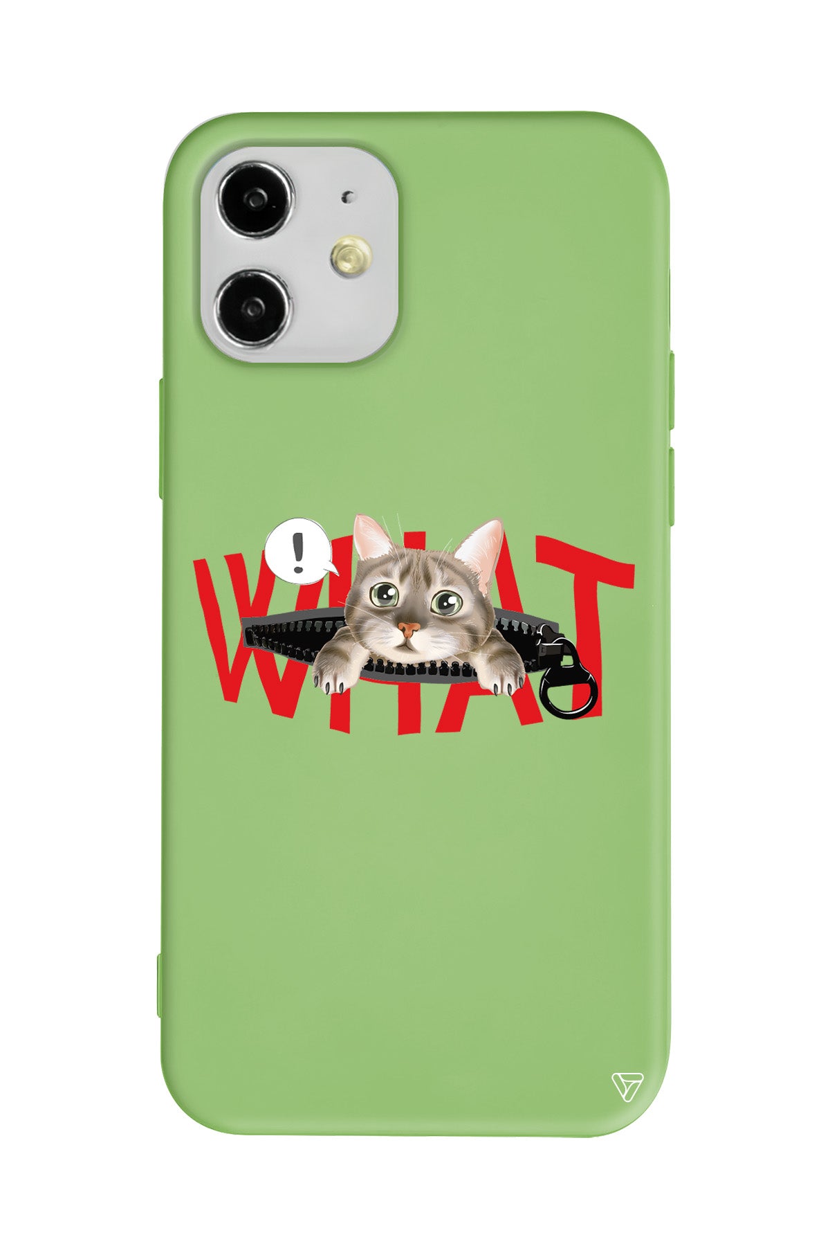 What! Kedi Lansman Model İçi Kadife Silikon Telefon Kılıfı