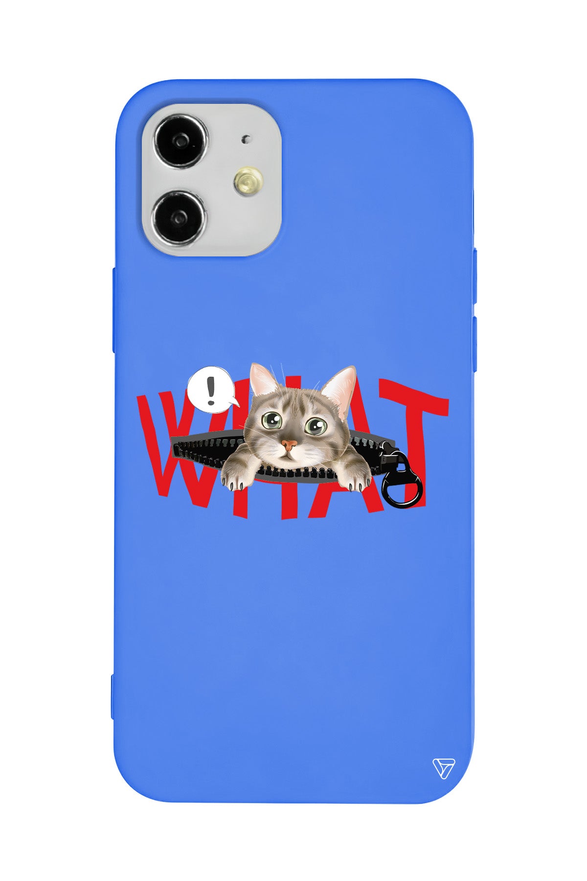 What! Kedi Lansman Model İçi Kadife Silikon Telefon Kılıfı