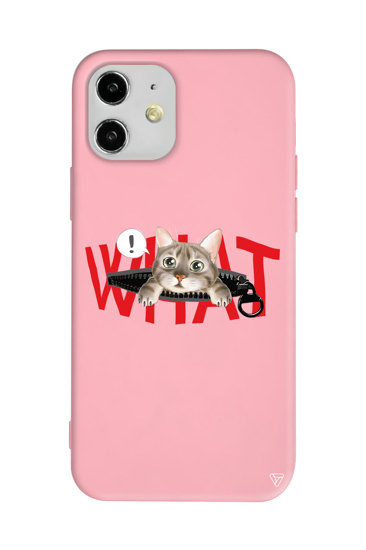 What! Kedi Lansman Model İçi Kadife Silikon Telefon Kılıfı