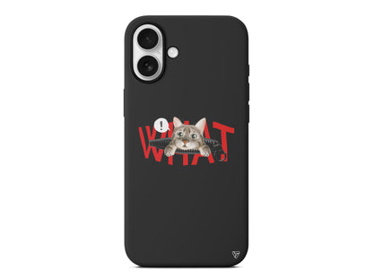 What! Kedi Lansman Model İçi Kadife Silikon Telefon Kılıfı