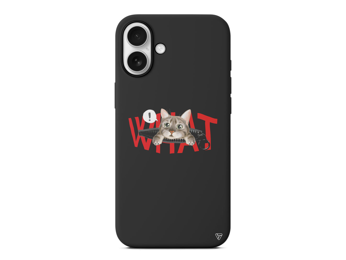 What! Kedi Lansman Model İçi Kadife Silikon Telefon Kılıfı – Plus Serisine Özel