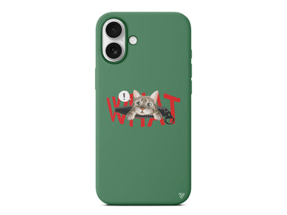 What! Kedi Lansman Model İçi Kadife Silikon Telefon Kılıfı – Plus Serisine Özel