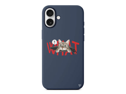 What! Kedi Lansman Model İçi Kadife Silikon Telefon Kılıfı – Plus Serisine Özel