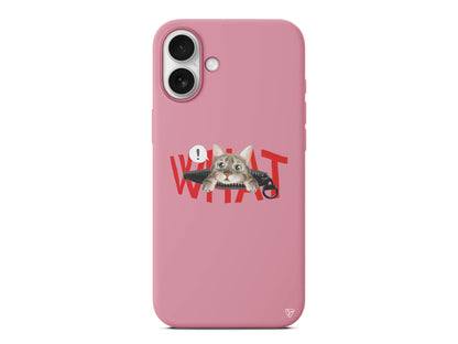 What! Kedi Lansman Model İçi Kadife Silikon Telefon Kılıfı