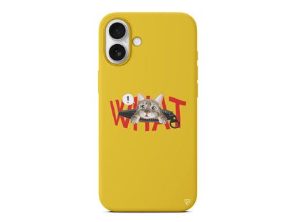 What! Kedi Lansman Model İçi Kadife Silikon Telefon Kılıfı – Plus Serisine Özel